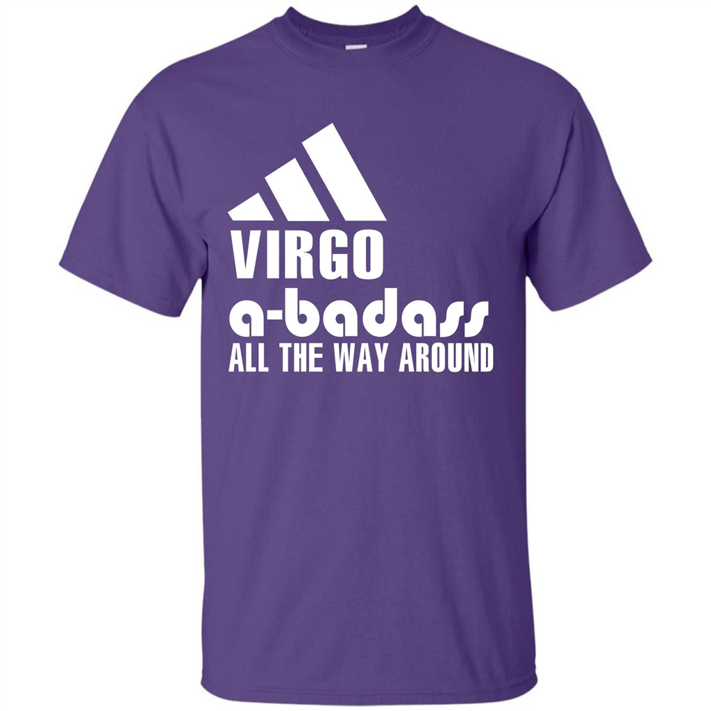 Virgo A-Badass All The Way Around T-shirt Purple
