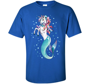 Unicorn Mermaid Mermicorn Cute T-Shirt Gifts for Girls kids cool shirt