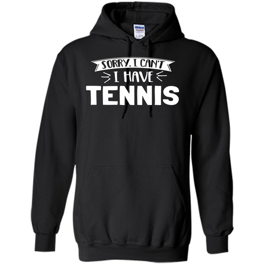 Tennis T-shirt Sorry I Cant I Have Tennis Black