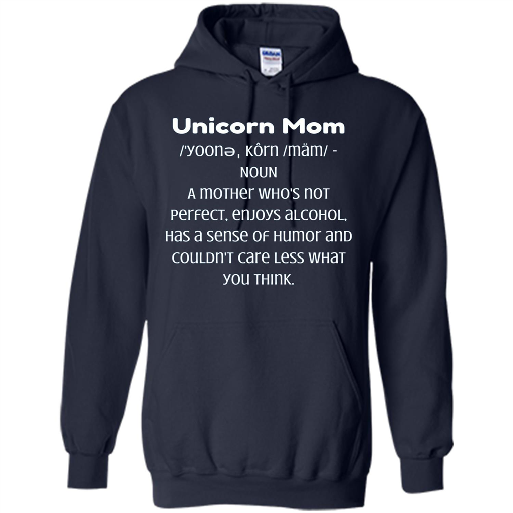 Fun Mom T-shirt - Unicorn Mom Definition Navy