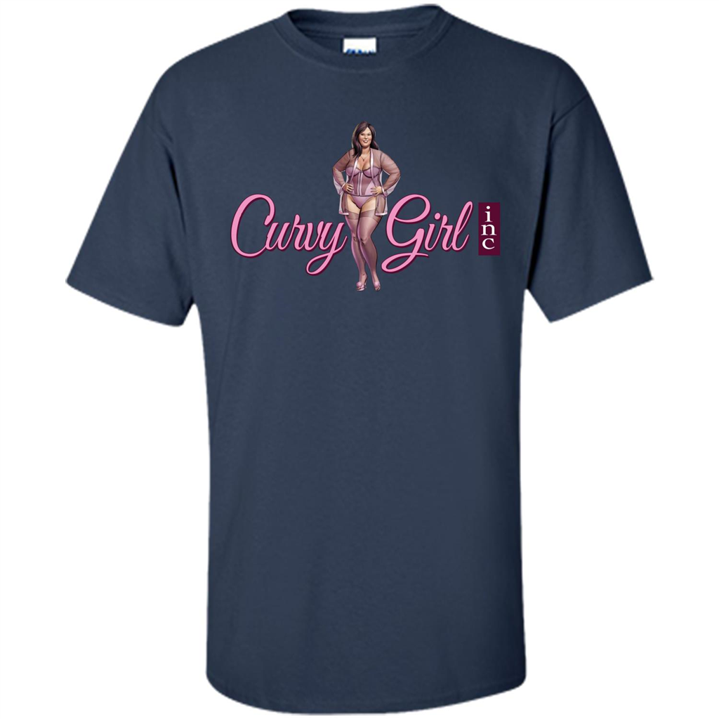 Curvy Girl T-shirt Navy