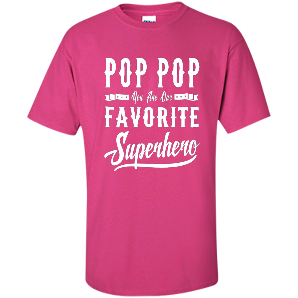 Pop Pop Superhero Fathers Day Gifts Dad Grandpa Men T-shirt