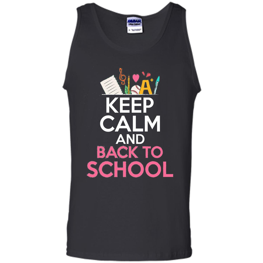Keep Calm And Back To School T-shirt School Day T-shirt Black