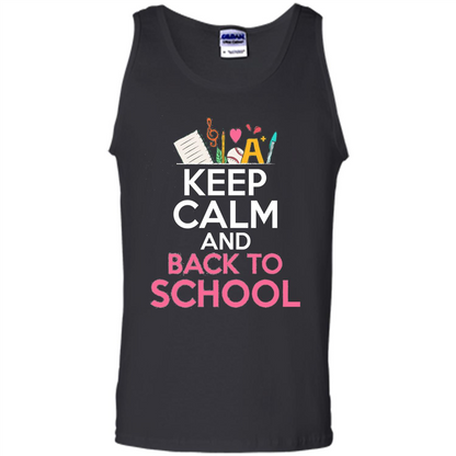Keep Calm And Back To School T-shirt School Day T-shirt Black