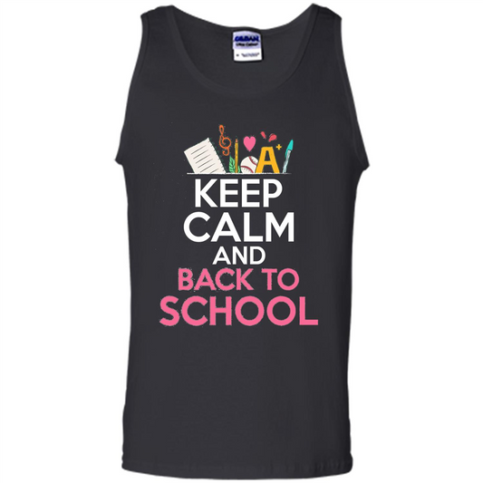 Keep Calm And Back To School T-shirt School Day T-shirt Black
