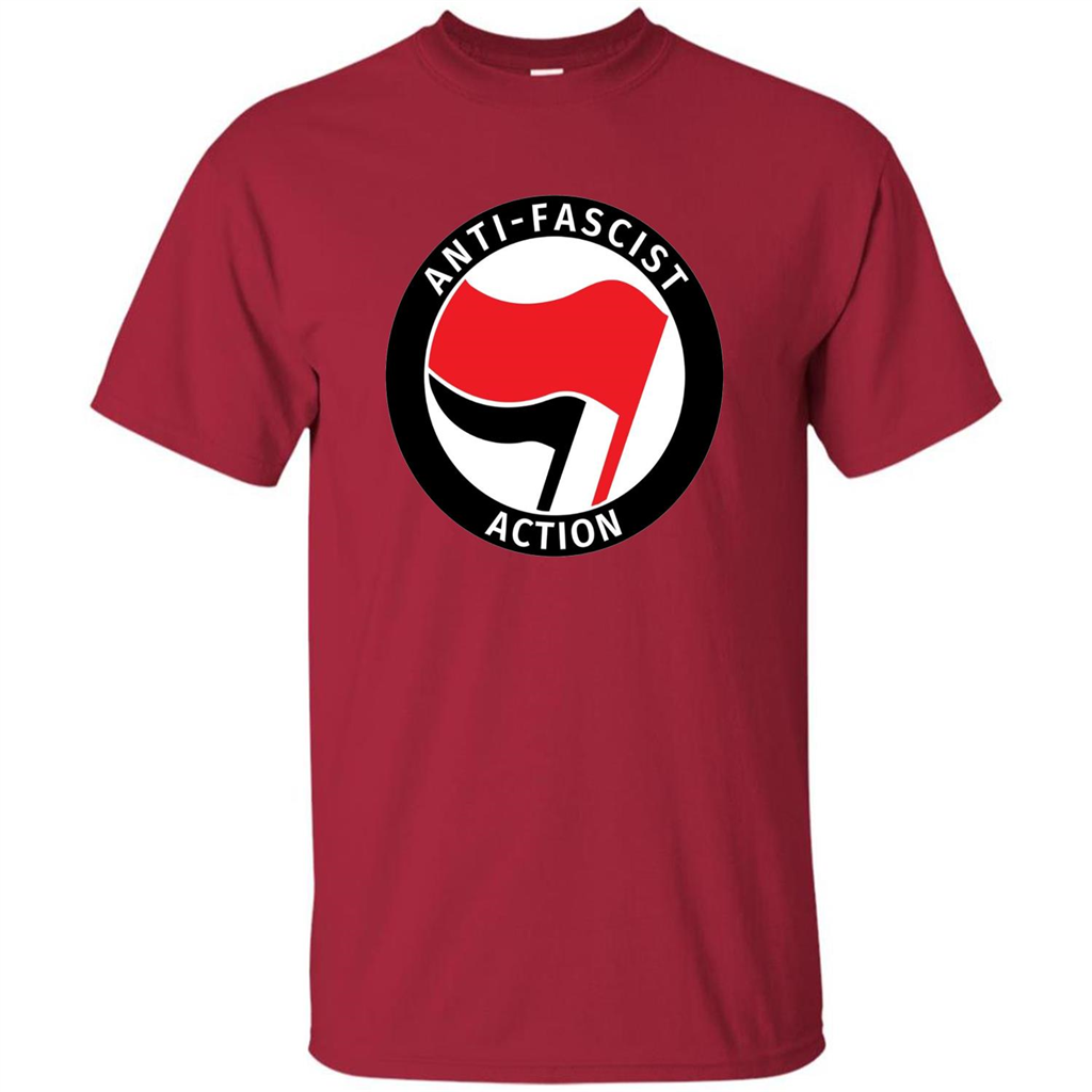 Anti - Fascist Action T-shirt Cardinal