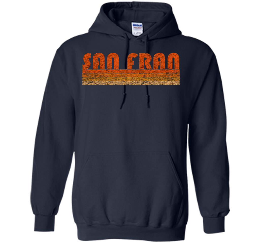 Vintage Retro San Francisco T-Shirt cool shirt Navy