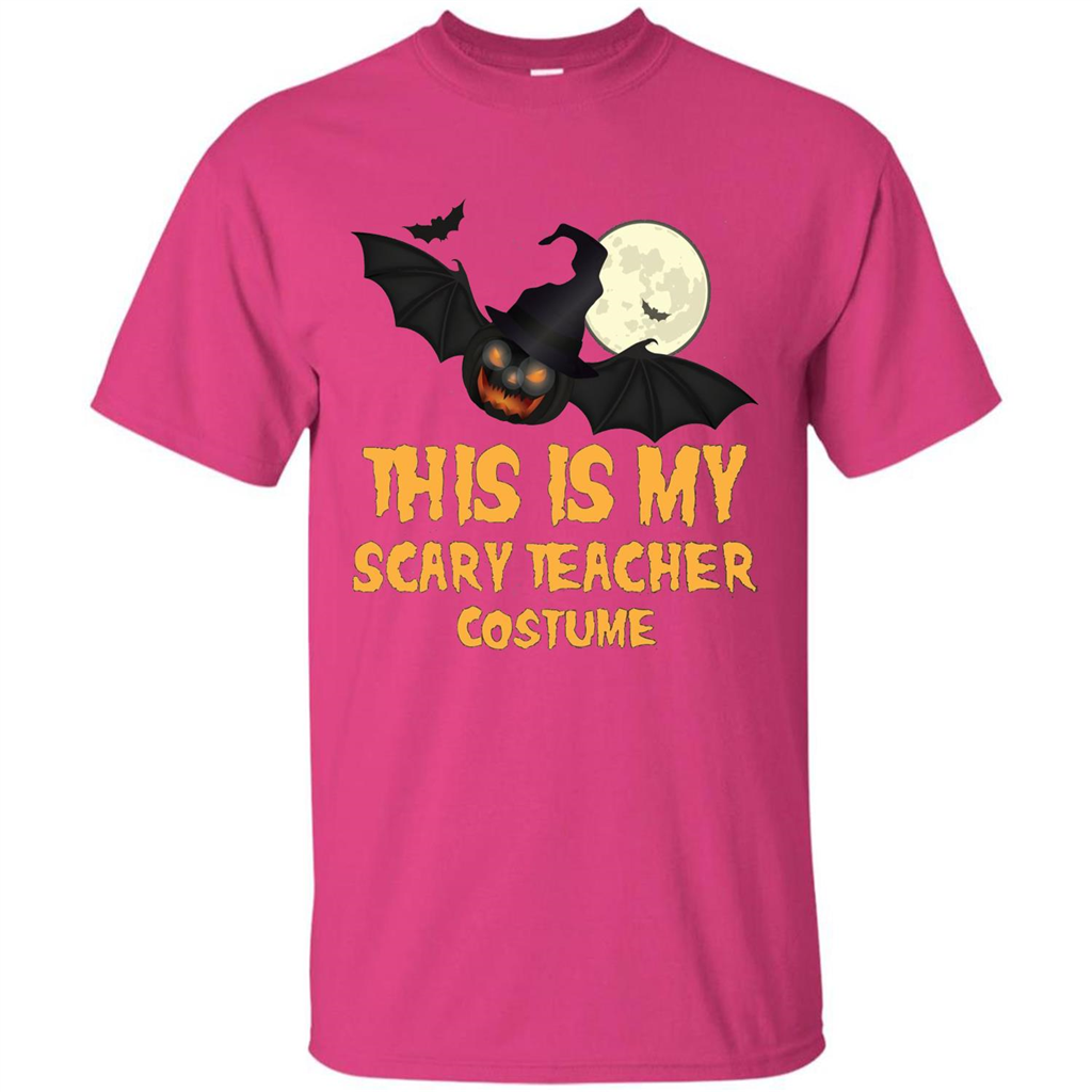 Funny Halloween Teacher T-shirt This is My Scary Teacher Costume Heliconia