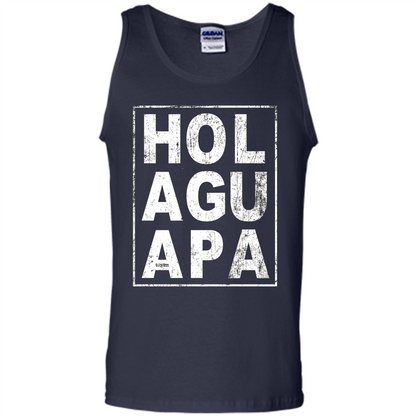 Hola Guapa HOL AGU APA T-shirt Funny Spanish T-shirt Navy