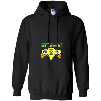 Pregnancy & Birth T-shirt Baby Gamer On Board Black