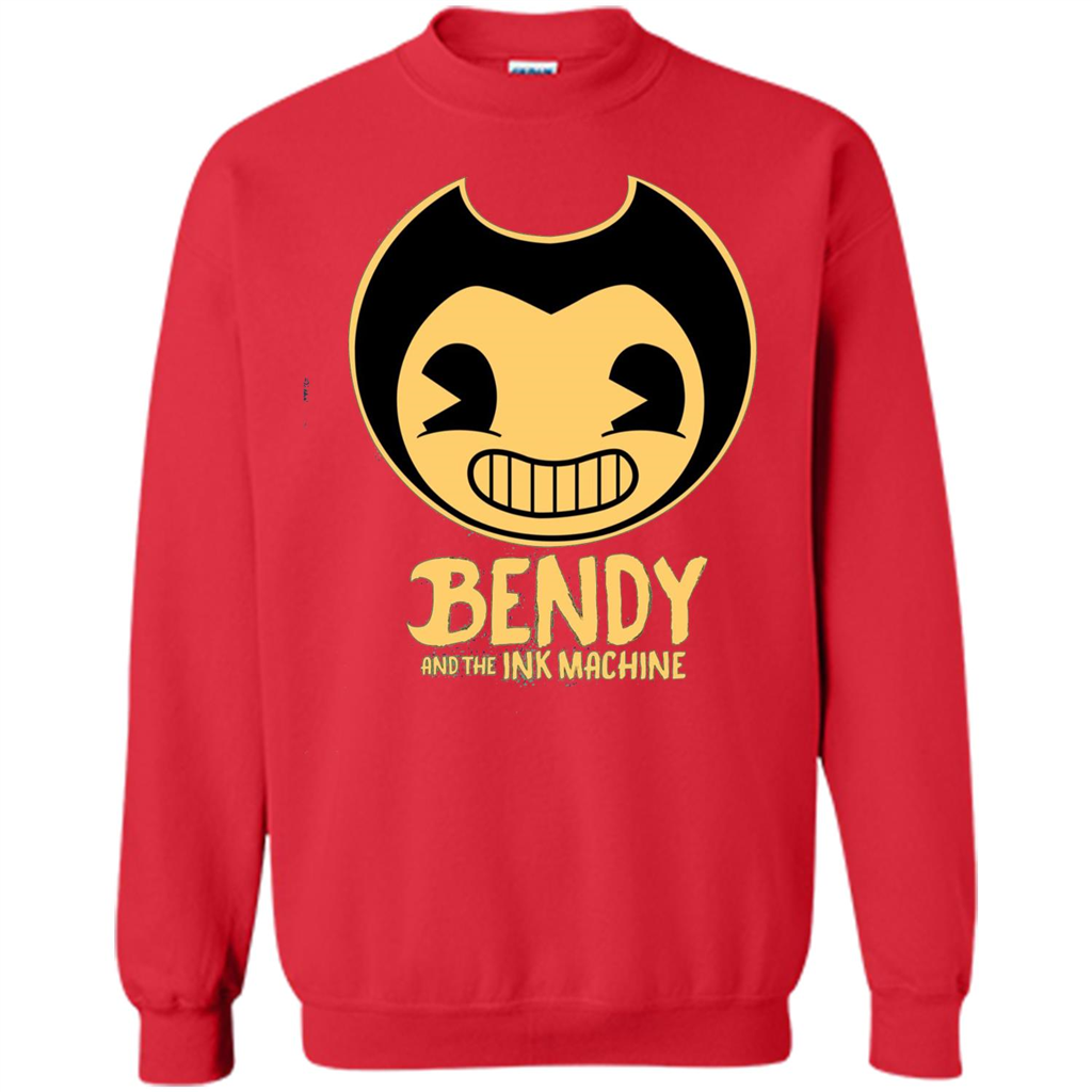Cartoon Internet Game T-shirt Bendy And The Ink Machine Red