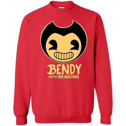 Cartoon Internet Game T-shirt Bendy And The Ink Machine Red