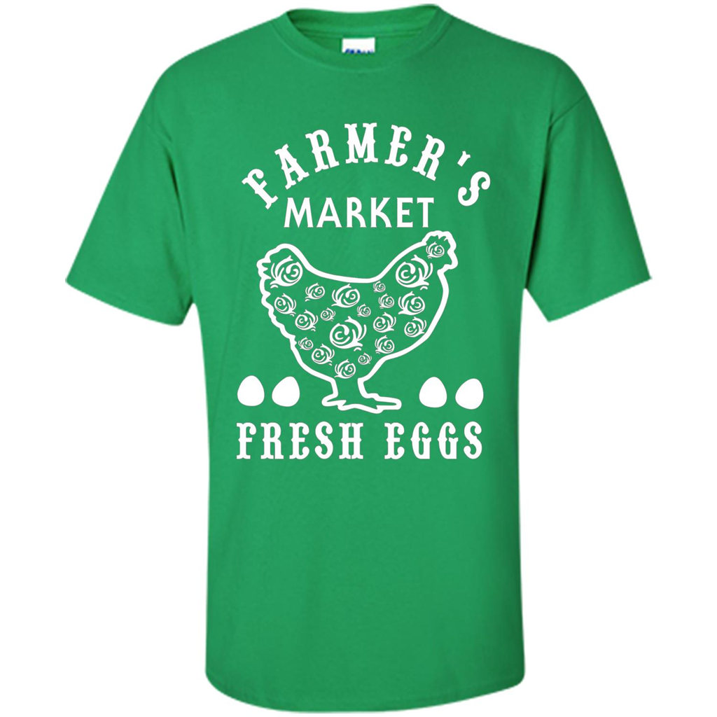 Famer's Market Fresh Eggs T-shirt Irish Green