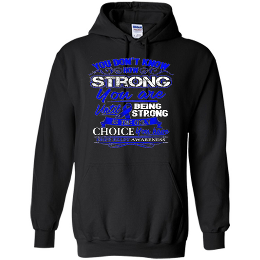 Erb's Palsy Awareness T-shirt - Being Strong Is The Only Choice Black