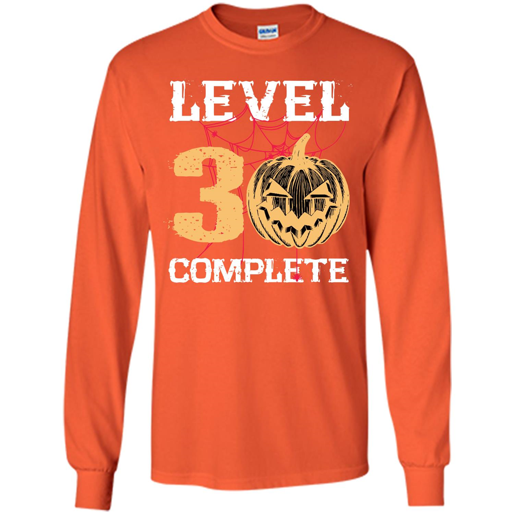 Halloween T-shirt Level 30 Complete Orange