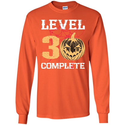 Halloween T-shirt Level 30 Complete Orange