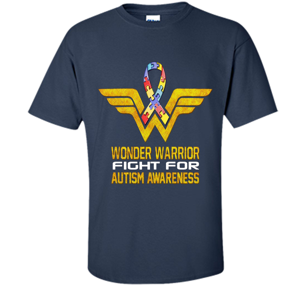 Wonder Warrior Fight For Autism Awareness T-shirt Navy