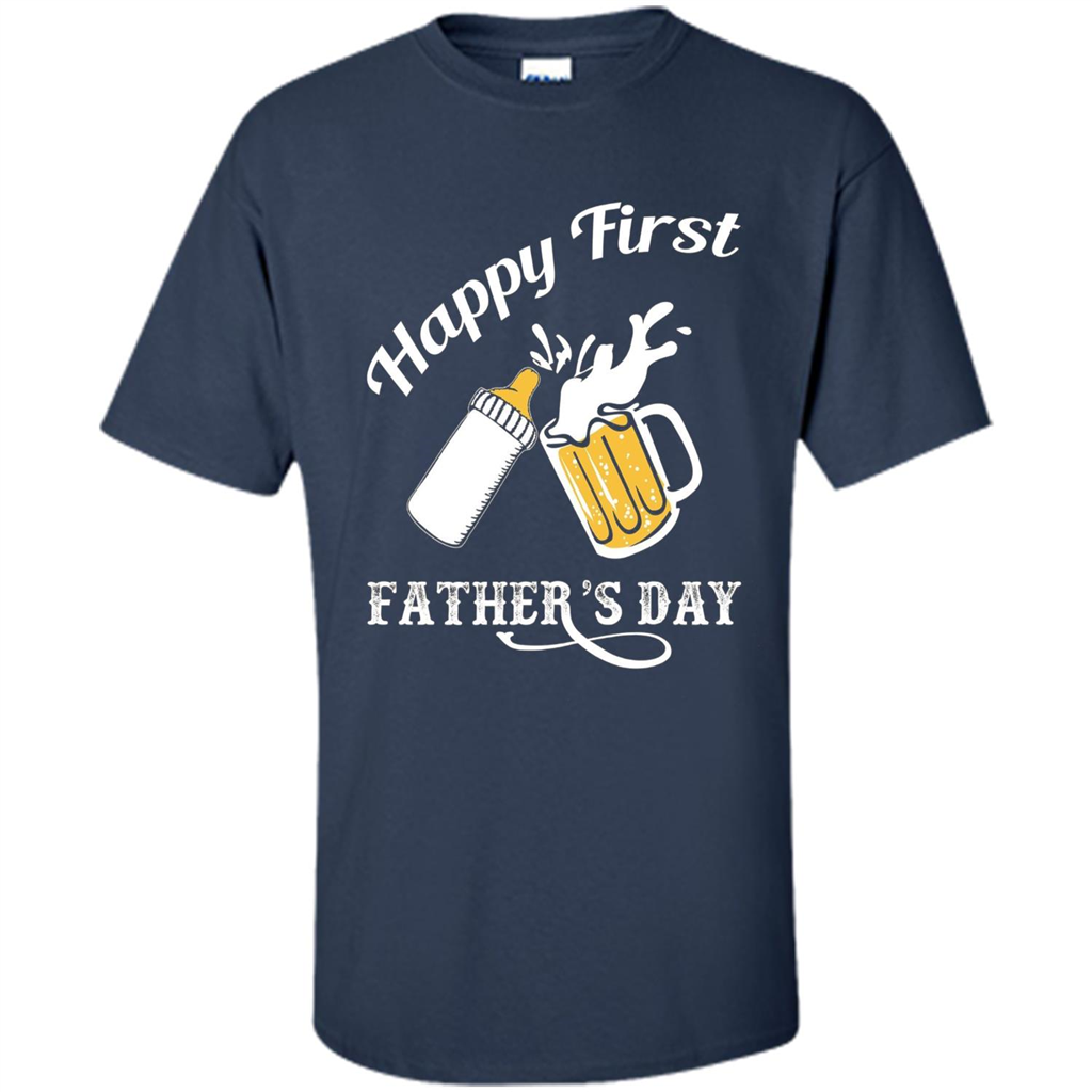 Happy First Father's Day T-shirt 2017 Navy