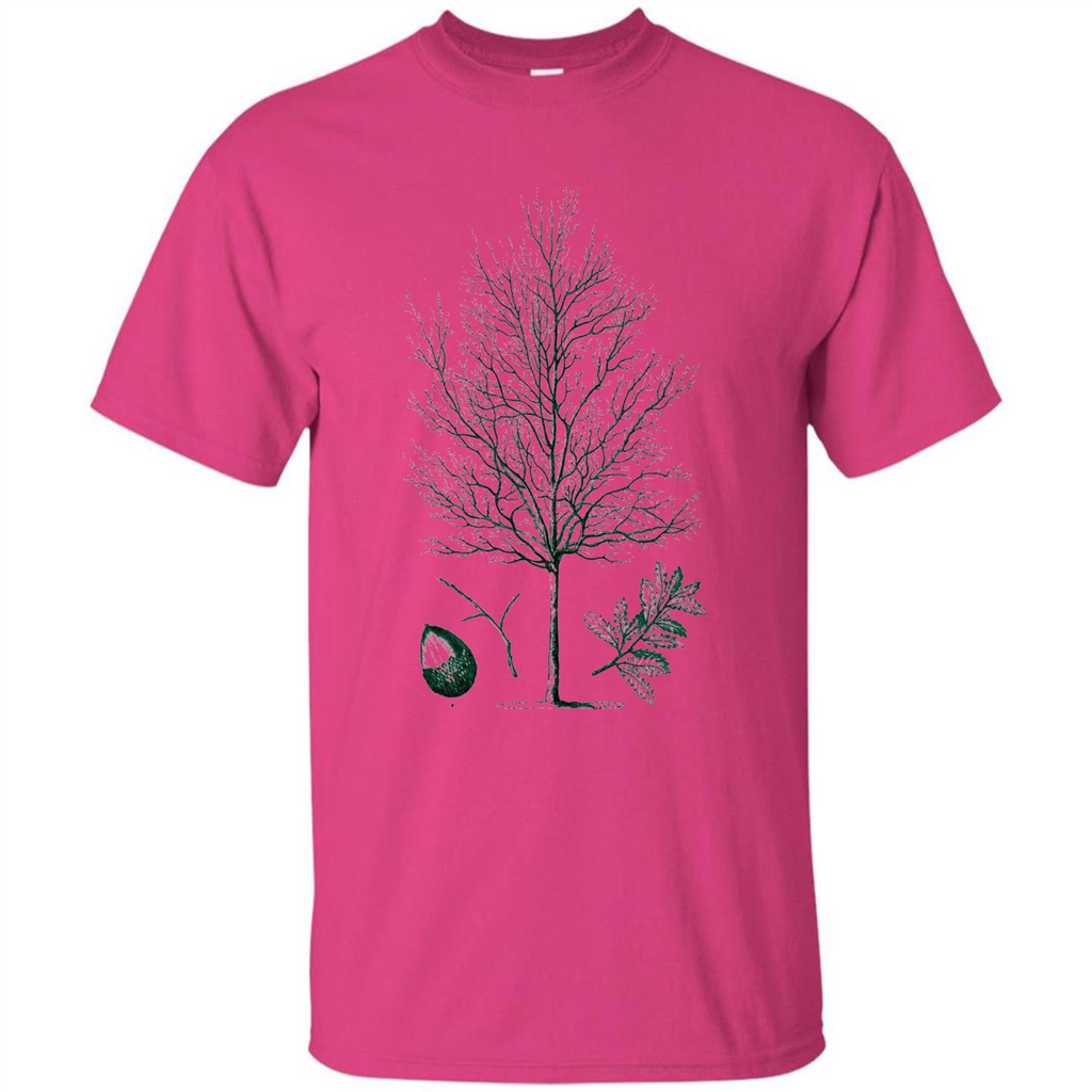 Oak Tree T-Shirt. Tree Acorn Oak Tree Woodsman T-shirt Heliconia