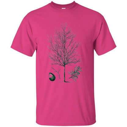 Oak Tree T-Shirt. Tree Acorn Oak Tree Woodsman T-shirt Heliconia