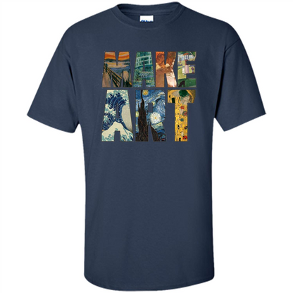 Make Art T-shirt Cool Painting T-shirt Navy