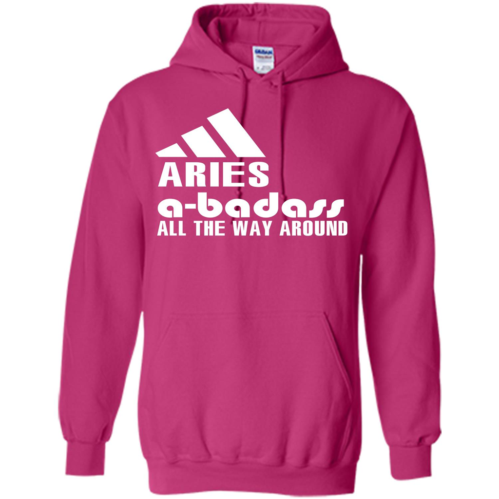 Aries A-Badass All The Way Around T-shirt Heliconia