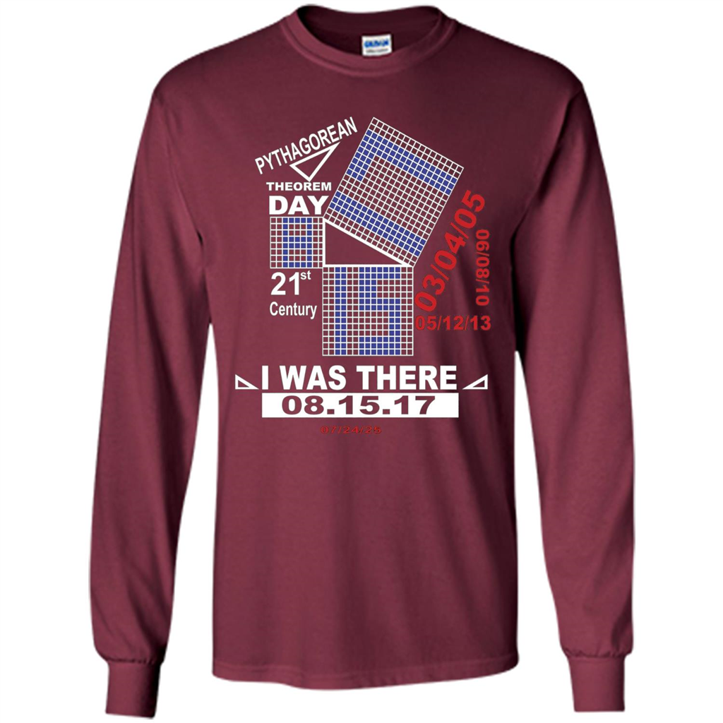 Pythagorean Theorem day T-shirt Maroon