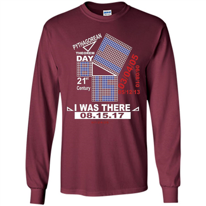 Pythagorean Theorem day T-shirt Maroon
