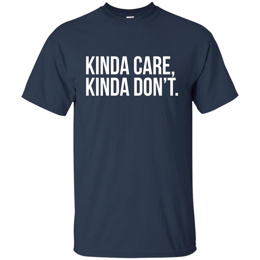 Kinda Care Kinda Don't T-shirt Navy