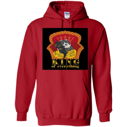 Cats And Dogs Lovers T-shirt King Of Everything Red