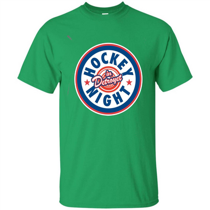 Hockey Night In Detroyet T-shirt Irish Green