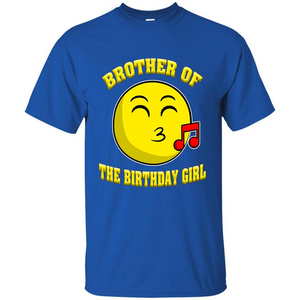 Brother Of The Birthday Girl Emoji T-shirt