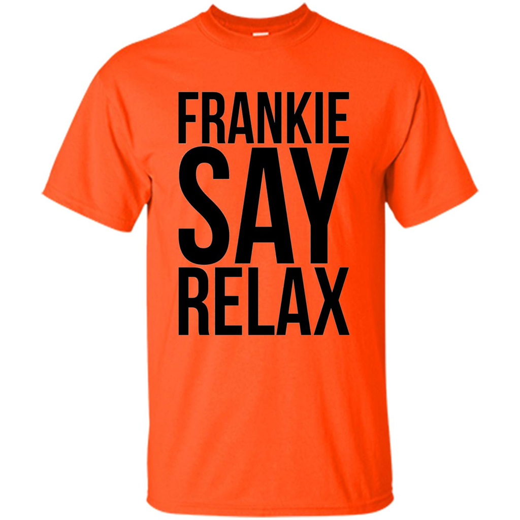 Music Lover T-shirt Frankie Say Relax Orange