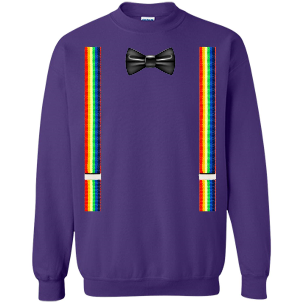 Suspenders And Bowtie Clown Costume T-shirt Orange