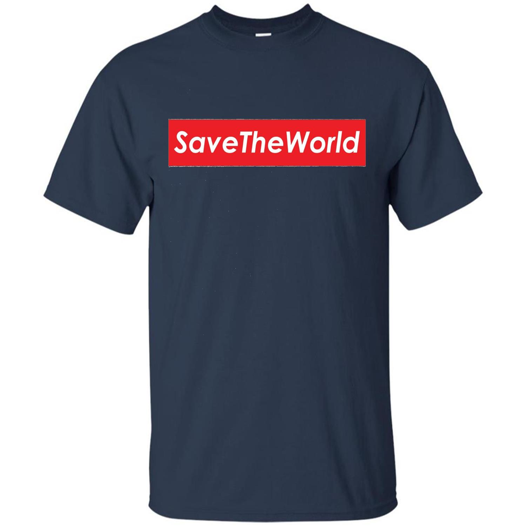 Save The World T-shirt Navy