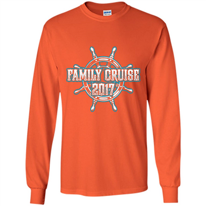 Family Cruise 2017 T-Shirt Family Vacation T-shirt Orange