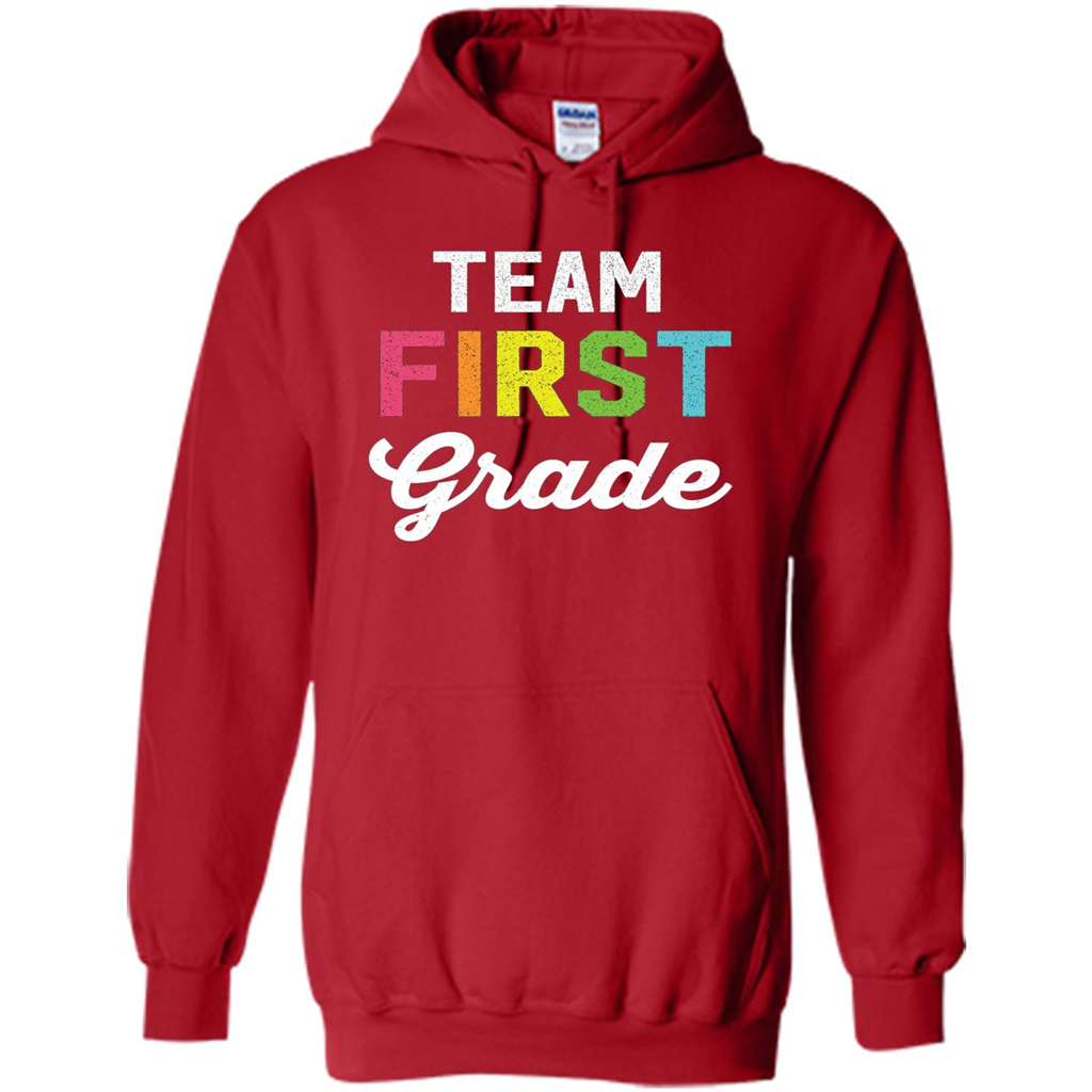 Team 1st First Grade Teacher T-shirt Red