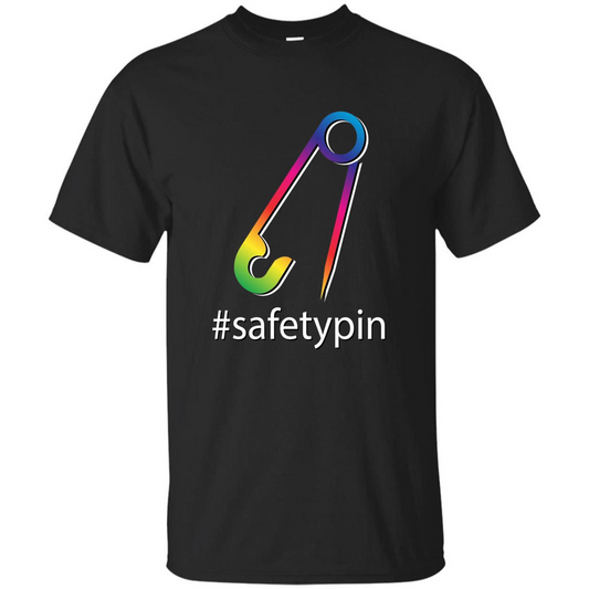 Safety Pin Campaign Against Violence T-Shirt Black