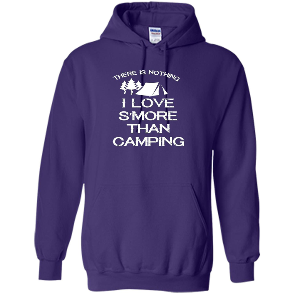 There is Nothing I Love S'more Than Camping T-shirt Purple