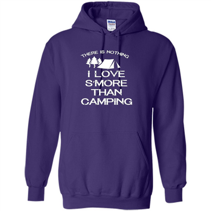 There is Nothing I Love S'more Than Camping T-shirt Purple