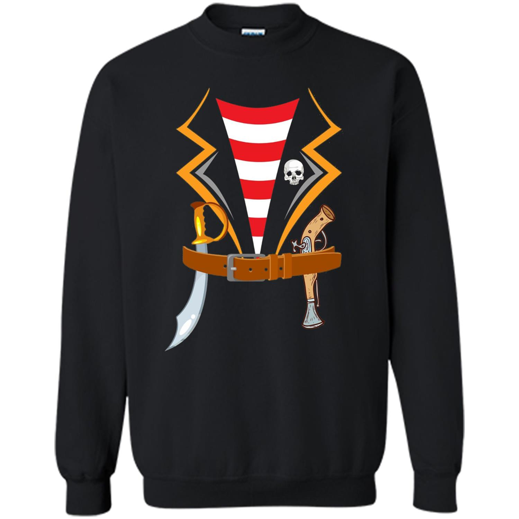 Pirate Costume T-shirt Halloween Gift T-shirt Black