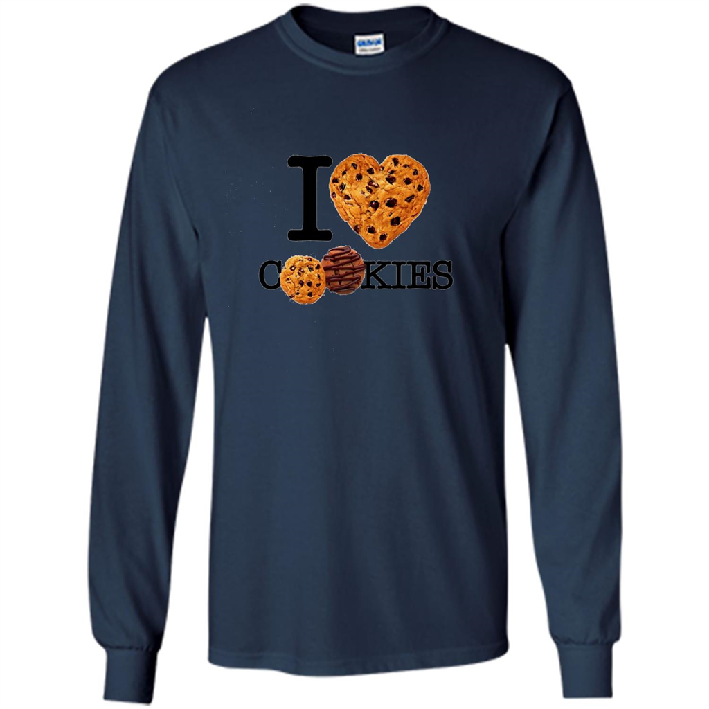 I Love (Heart) Cookies T-shirt Navy
