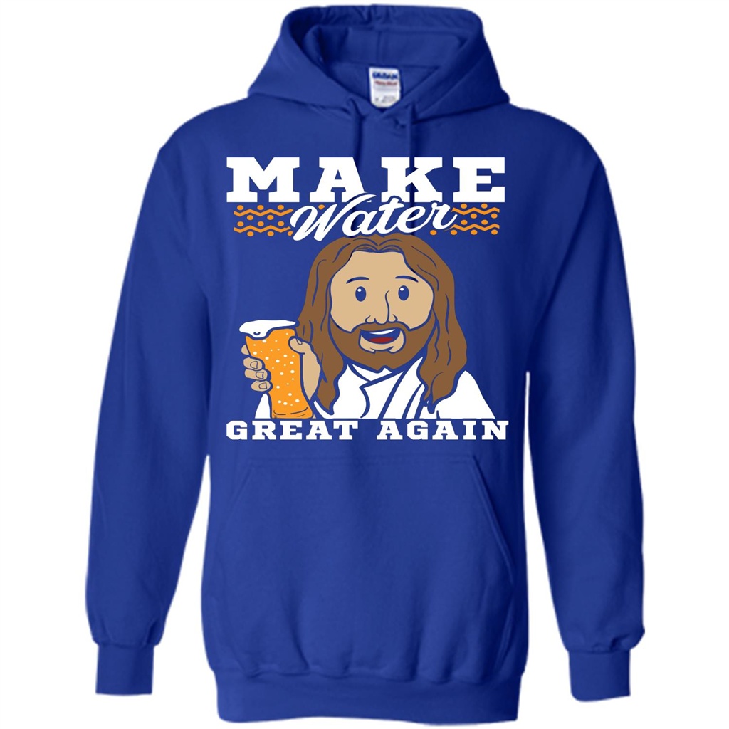 Beer T-shirt Make Water Great Again Royal