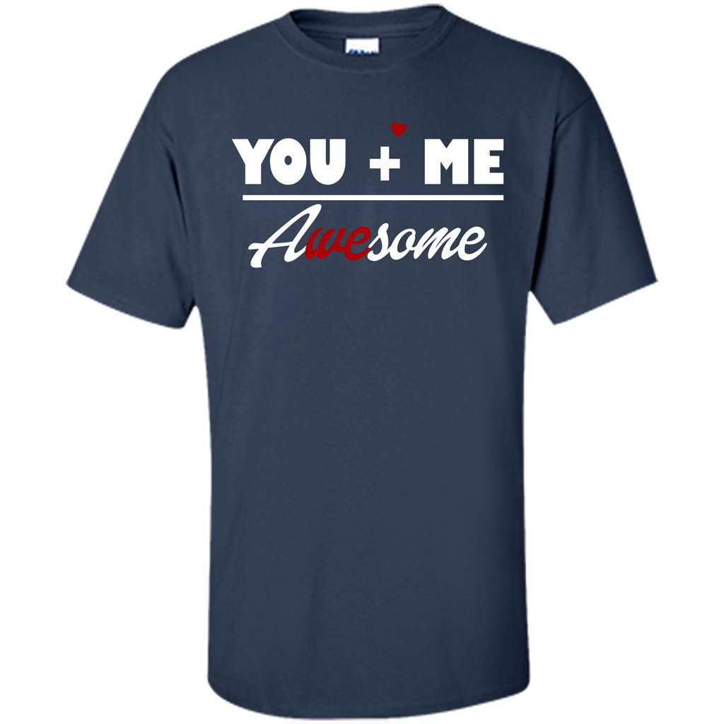 Love T-shirt You and Me Awesome Navy