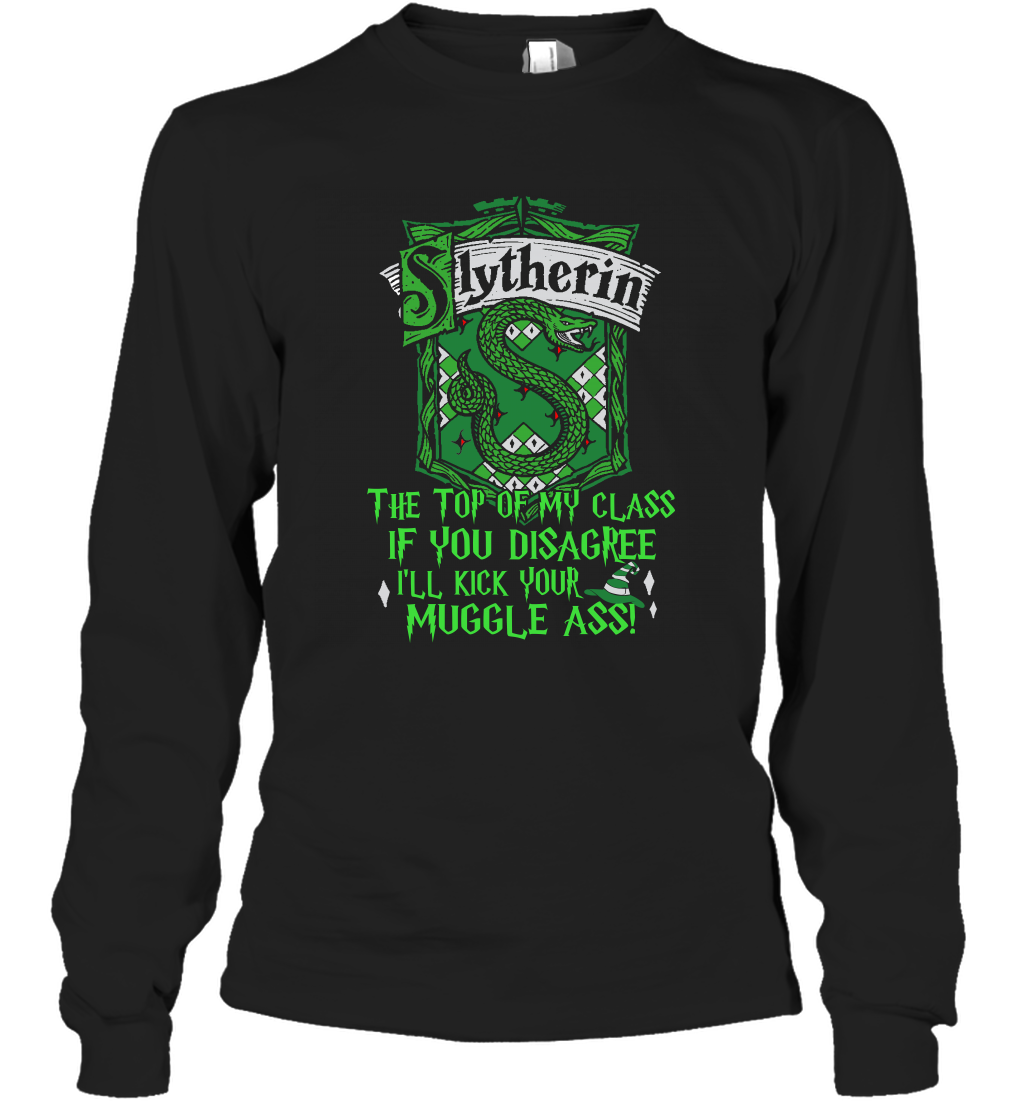 HP QUOTES SLYTHERIN Long Sleeve T-Shirt Long Sleeve T-Shirt Black