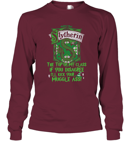 HP QUOTES SLYTHERIN Long Sleeve T-Shirt Long Sleeve T-Shirt Maroon