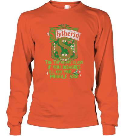 HP QUOTES SLYTHERIN Long Sleeve T-Shirt Long Sleeve T-Shirt Orange
