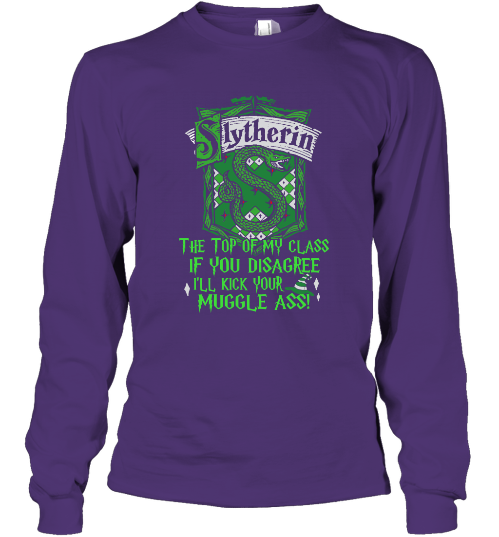 HP QUOTES SLYTHERIN Long Sleeve T-Shirt Long Sleeve T-Shirt Purple