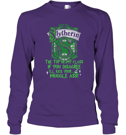 HP QUOTES SLYTHERIN Long Sleeve T-Shirt Long Sleeve T-Shirt Purple