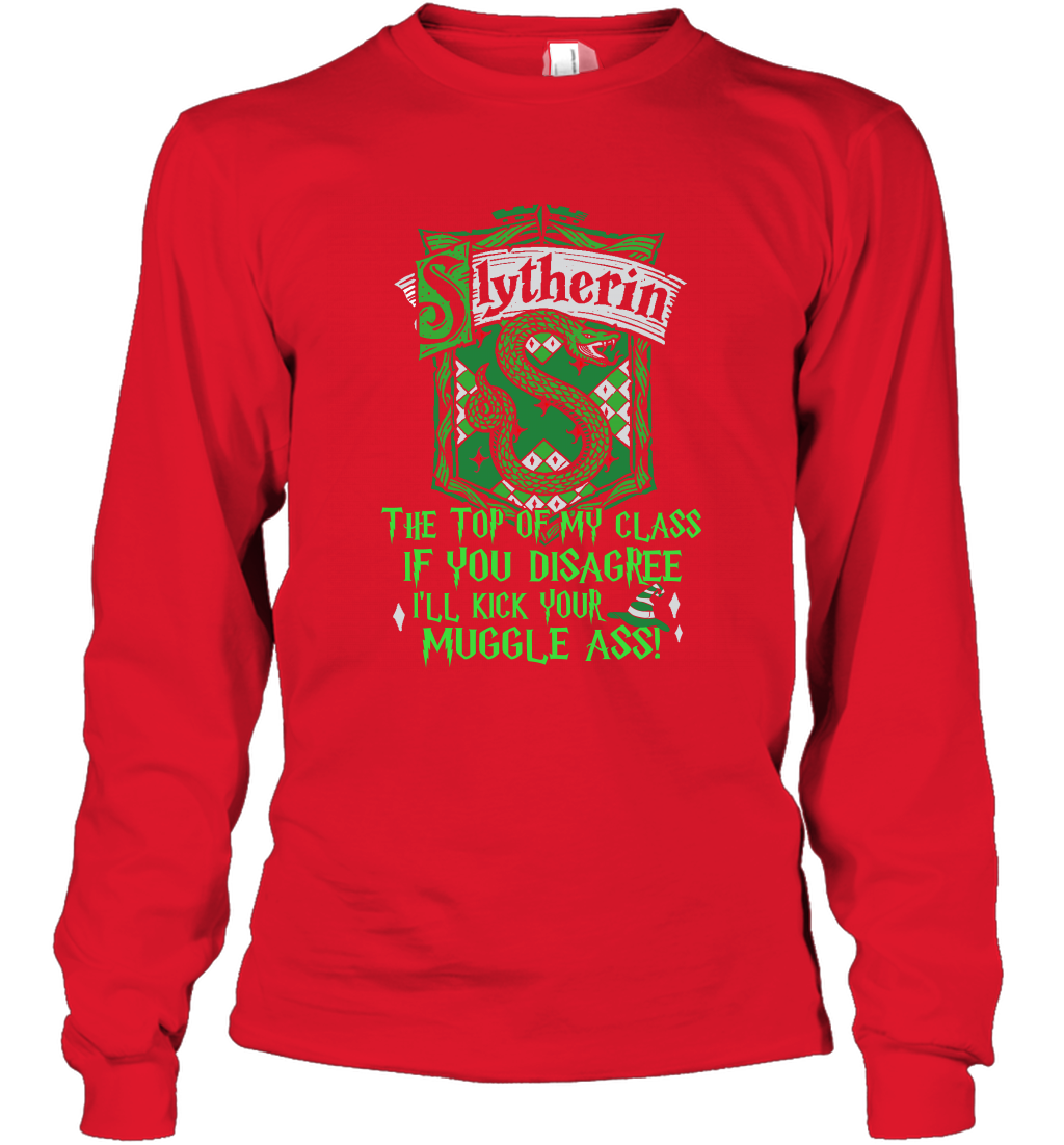 HP QUOTES SLYTHERIN Long Sleeve T-Shirt Long Sleeve T-Shirt Red